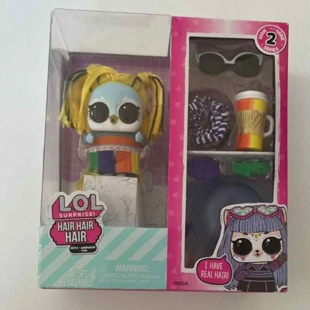 L.O.L. Surprise Hair Hair‎ Hair Collectible Pets Doll Blue Bird Toy Set Girl